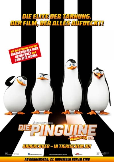 Filmplakat Die Pinguine aus Madagascar