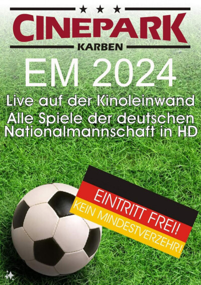 Filmplakat FUSSBALL-EM 2024: ACHTELFINALE DEUTSCHLAND