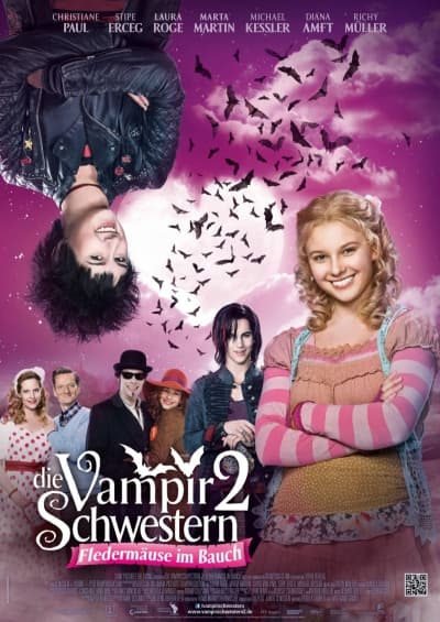 Filmplakat Die Vampirschwestern 2 - Fledermäuse im Bauch