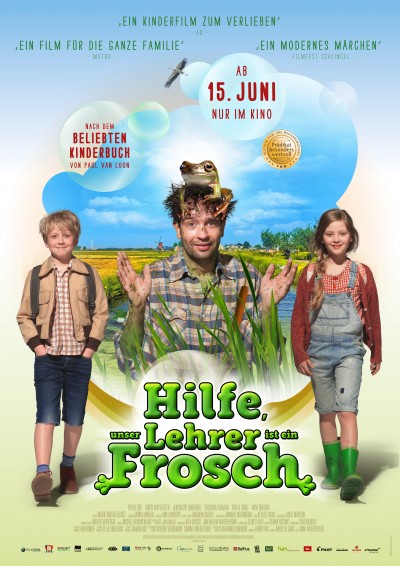 Filmplakat Hilfe, unser Lehrer ist ein Frosch!
